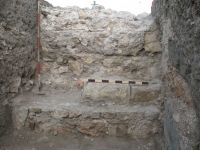 Chronicle of the Archaeological Excavations in Romania, 2009 Campaign. Report no. 27, Hârşova, La Cetate<br /><a href='http://foto.cimec.ro/cronica/2009/sistematice\027/16-HARSOVA-S-II-T-1-detaliu-pe-zidul-de-est.jpg' target=_blank>Display the same picture in a new window</a>